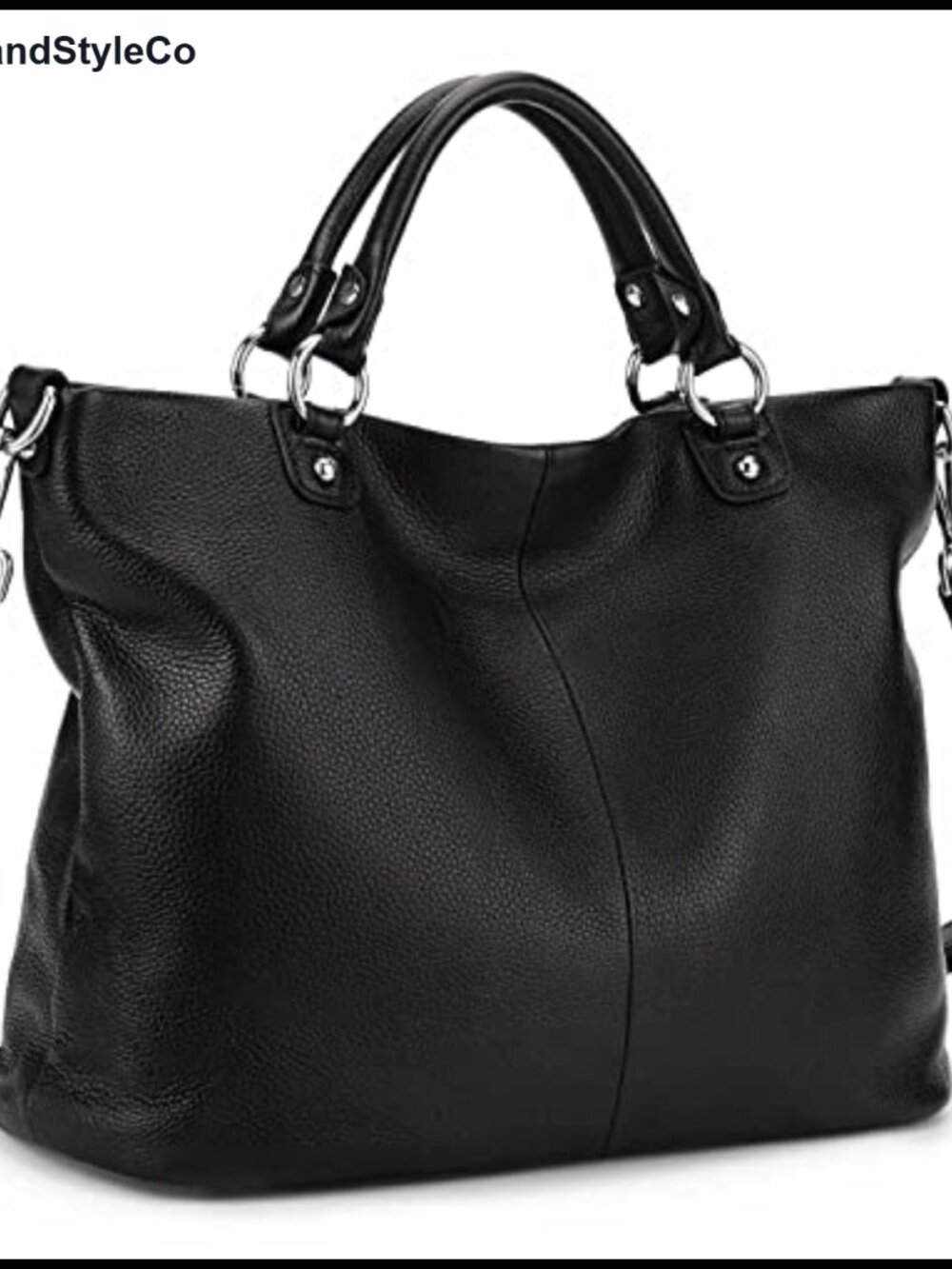 Genuine Leather Tote Purse Top Handle Satchel Women's Handbag 3-Way Carry